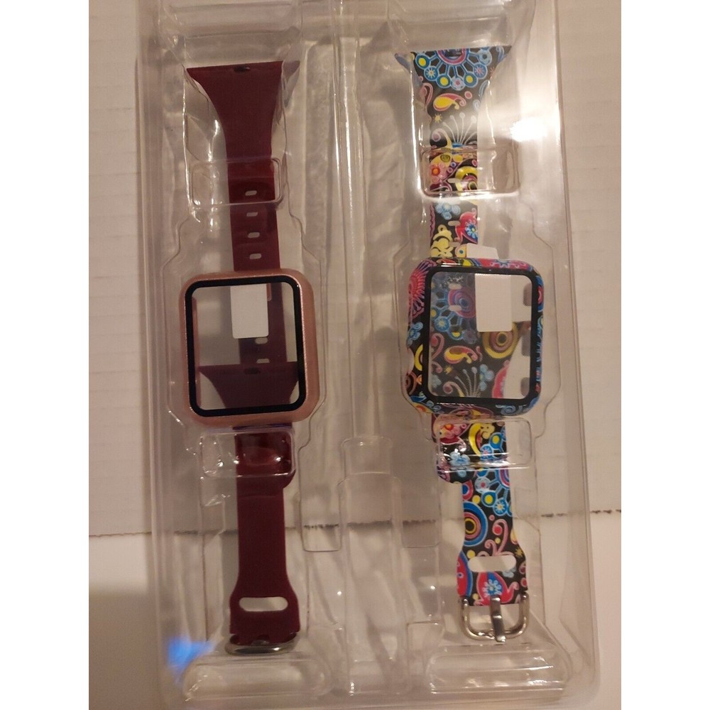 [Buckle Design]  Wearlizer Silicone Replacement Band for iWatch  2-Pack